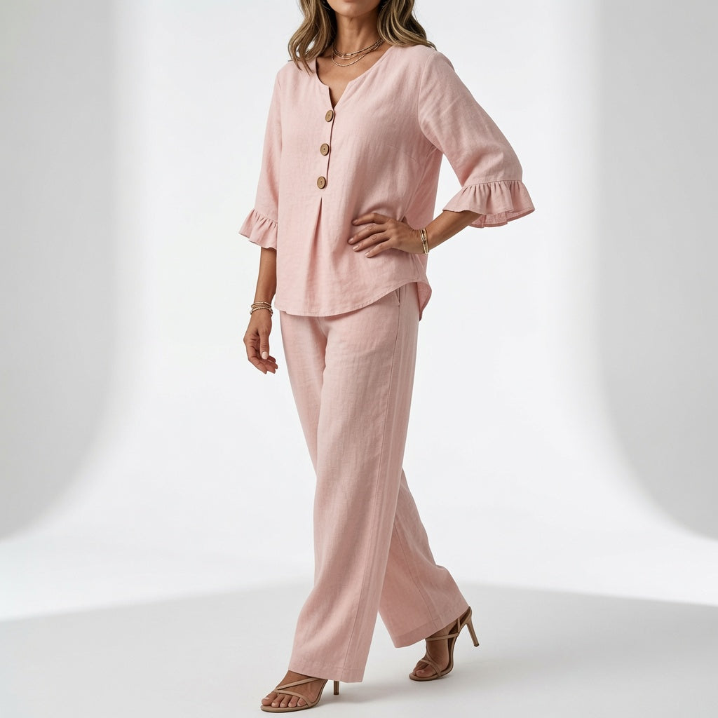Conjunto Avélyna Fluido Elegante Confort de Verano