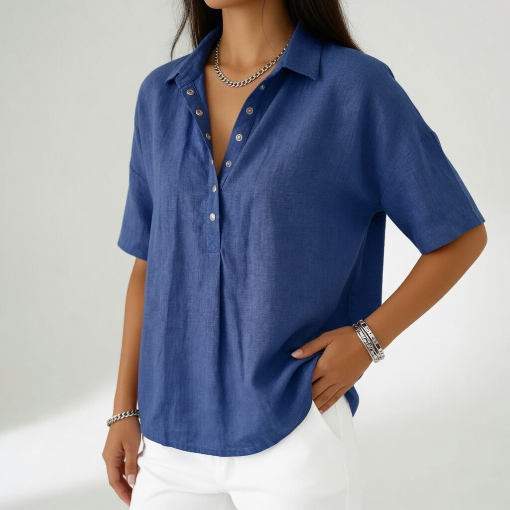 Tiphaine | Blusa de Cuello Camisero