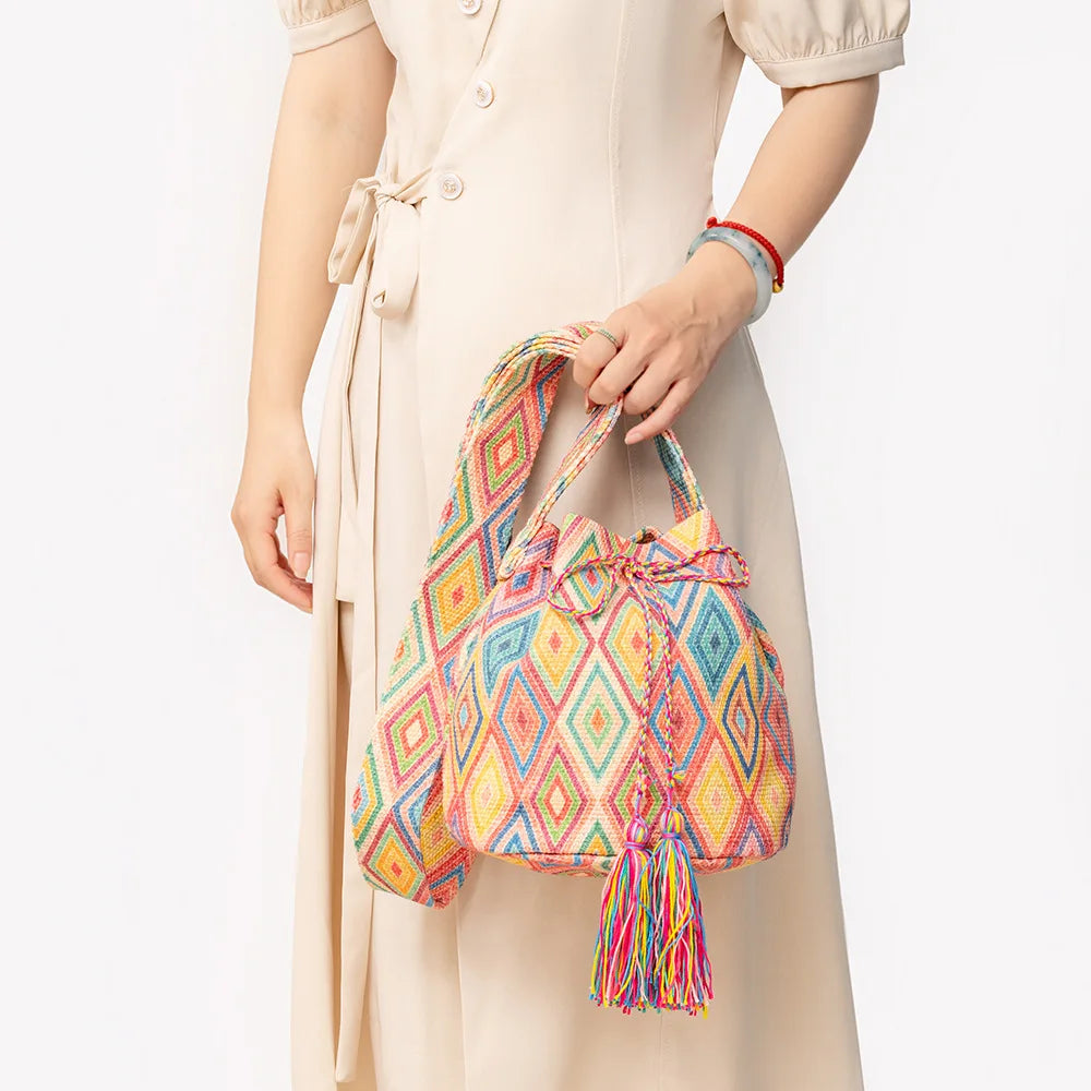 Bolso cubo de mosaico Mira