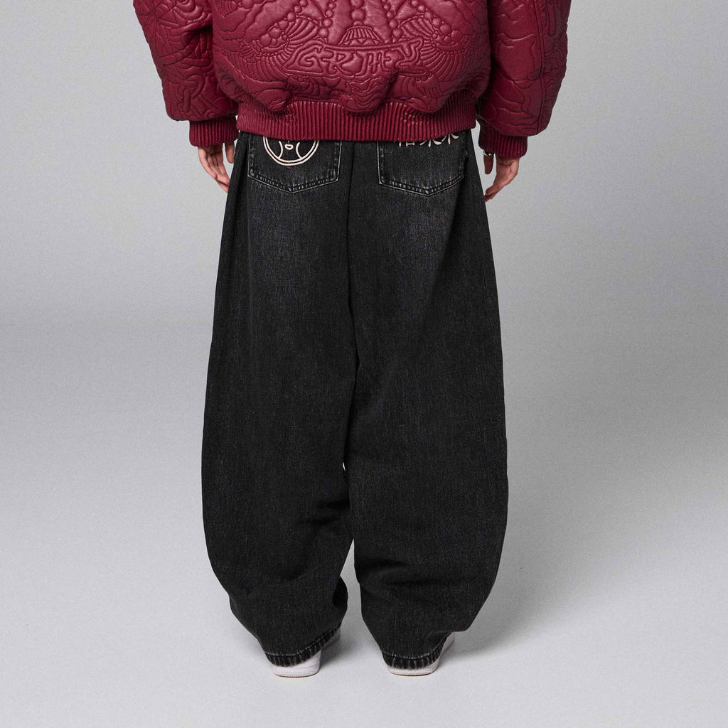Pantalones Denim Royal Paw Big Boy Negro Lavado
