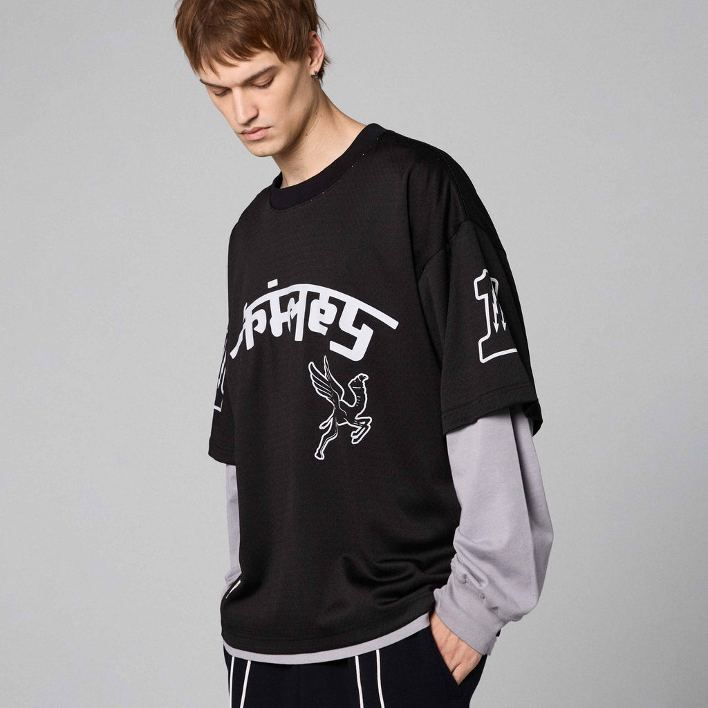 Camiseta Manga Larga Race War Mesh Negra