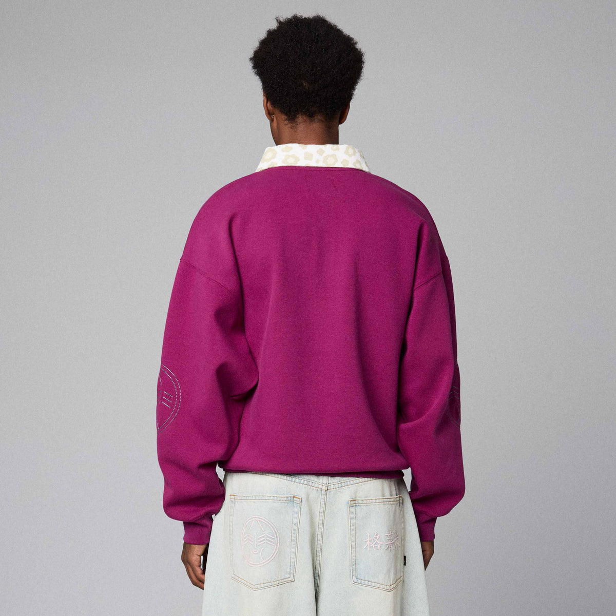 Royal Paw Burgundy Piqué Polo Sweatshirt