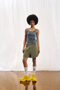 Grey Washed-effect Tank Top 17018
