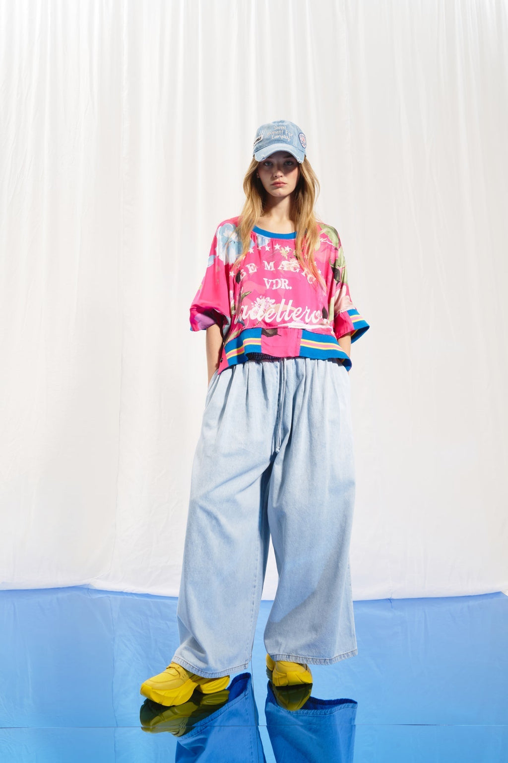Pantalón Vaquero Baggy Azul Claro