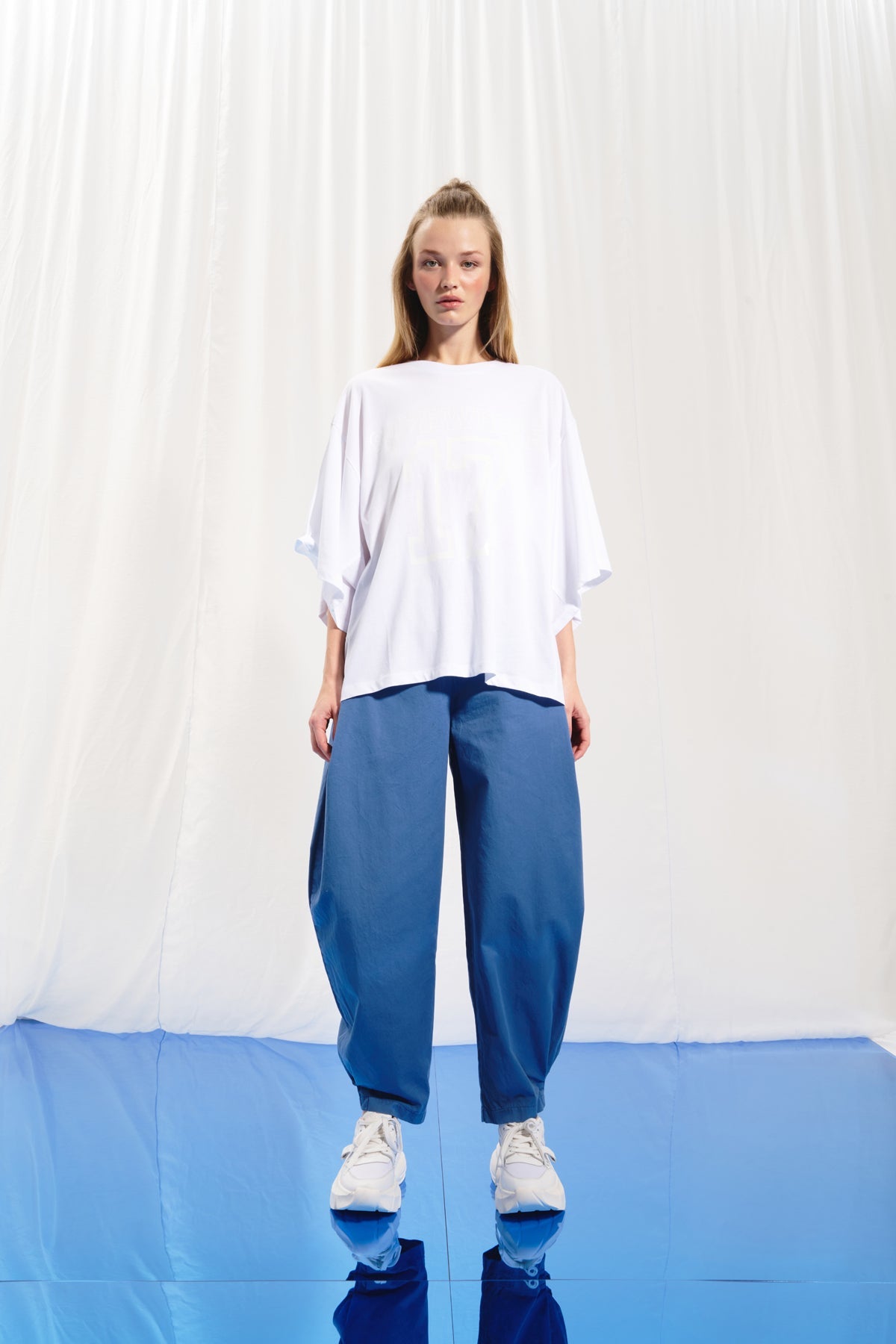 Indigo Blue Balloon Trousers