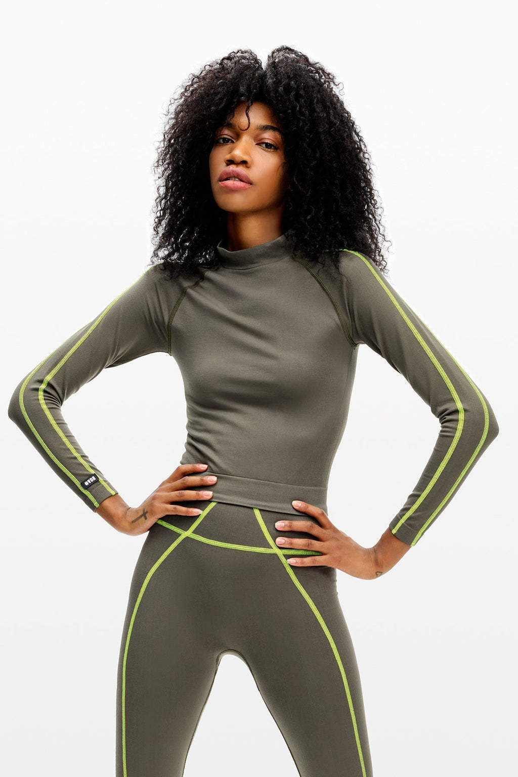 Khaki Crop Top 10404