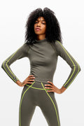 Khaki Crop Top 10404