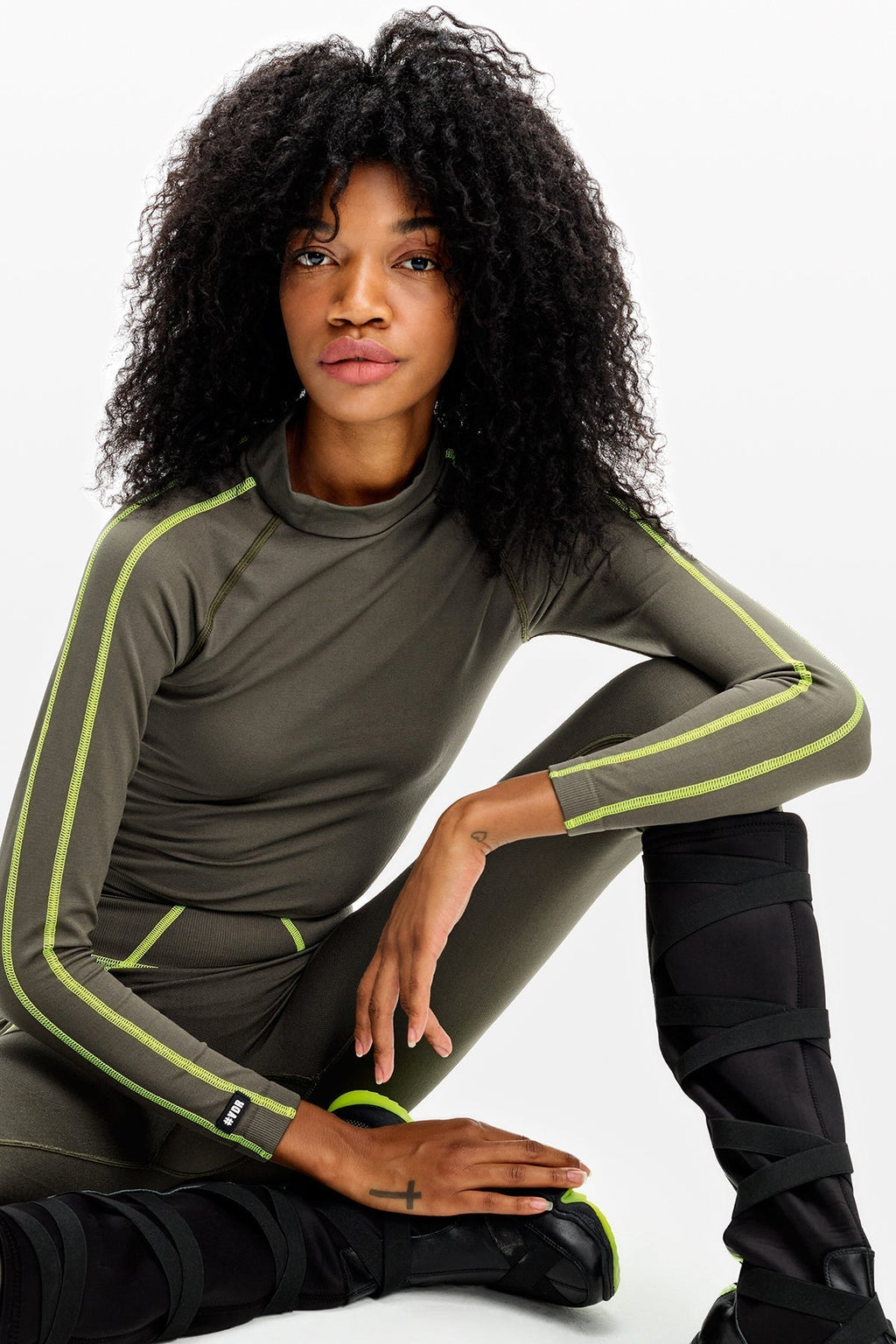Khaki Crop Top 10404