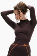 Marrone Crop Top 10404
