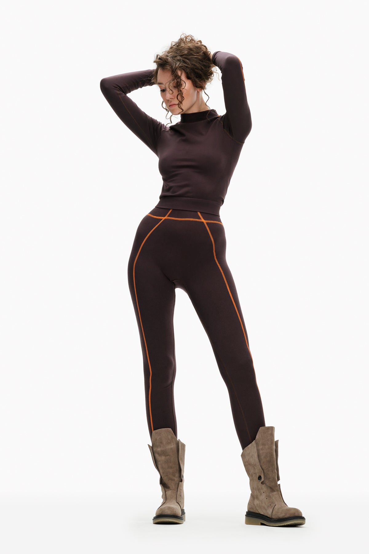 Marrone Crop Top 10404