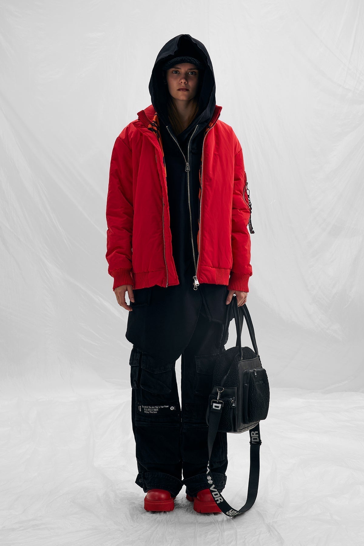 Chaqueta Bomber Roja