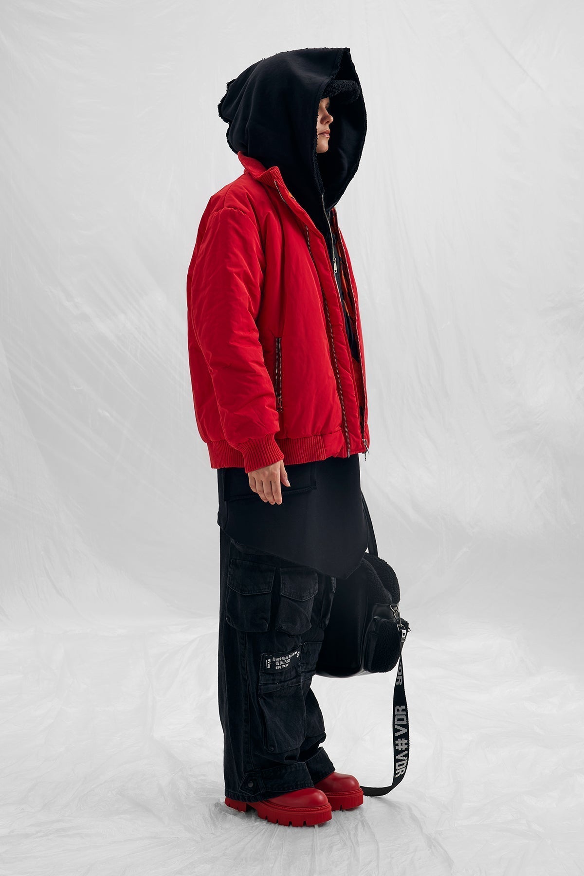 Chaqueta Bomber Roja