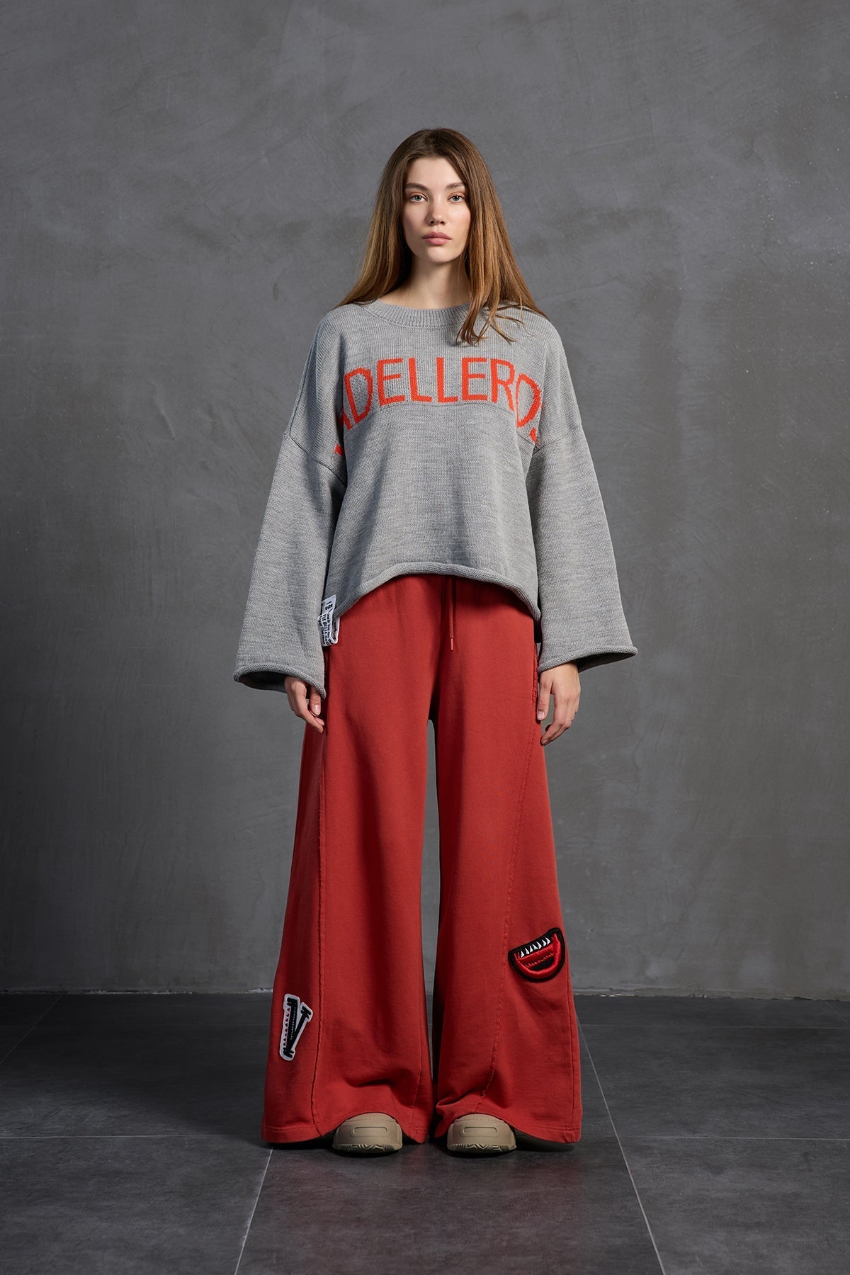 Pantalón Oversize Granate