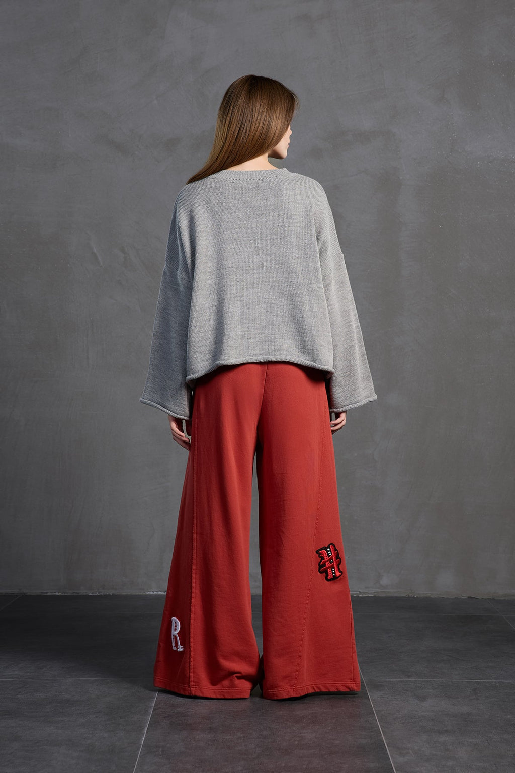 Pantalón Oversize Granate