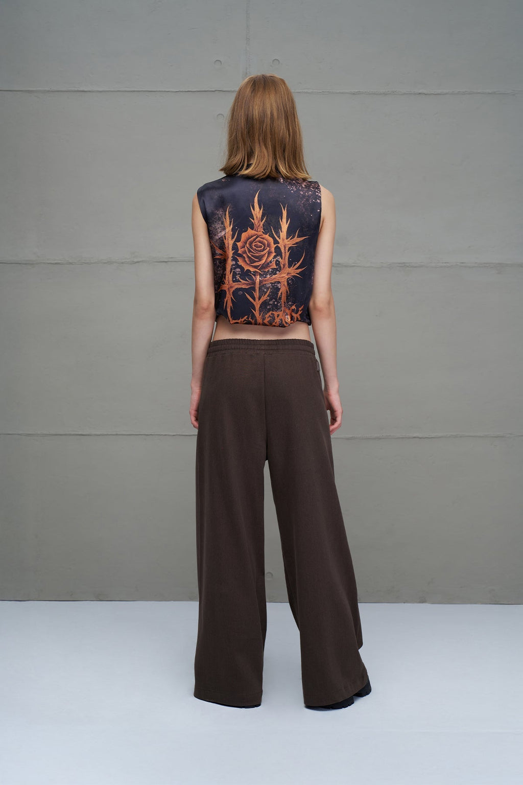 Pantalón Pierna Ancha Marrón