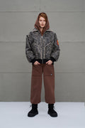 Black Oversized Pilot Jacket