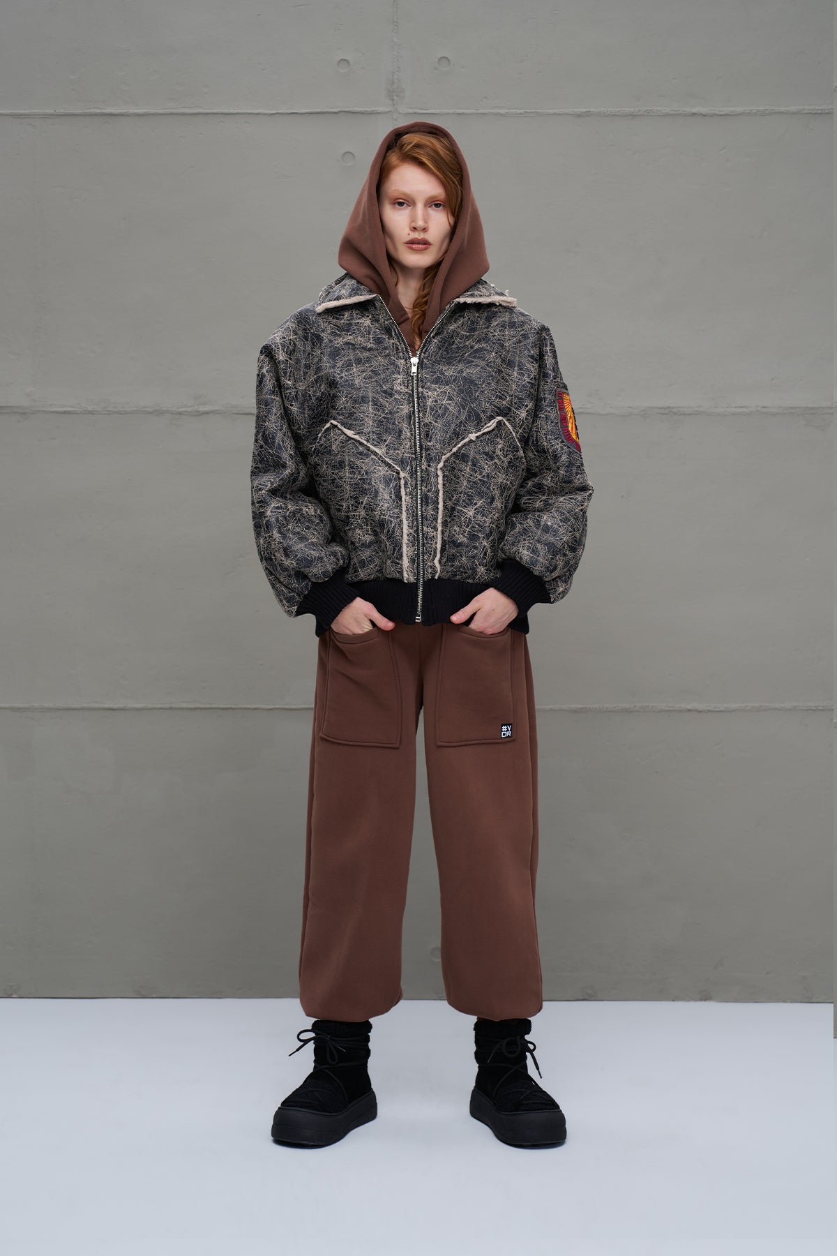Black Oversized Pilot Jacket