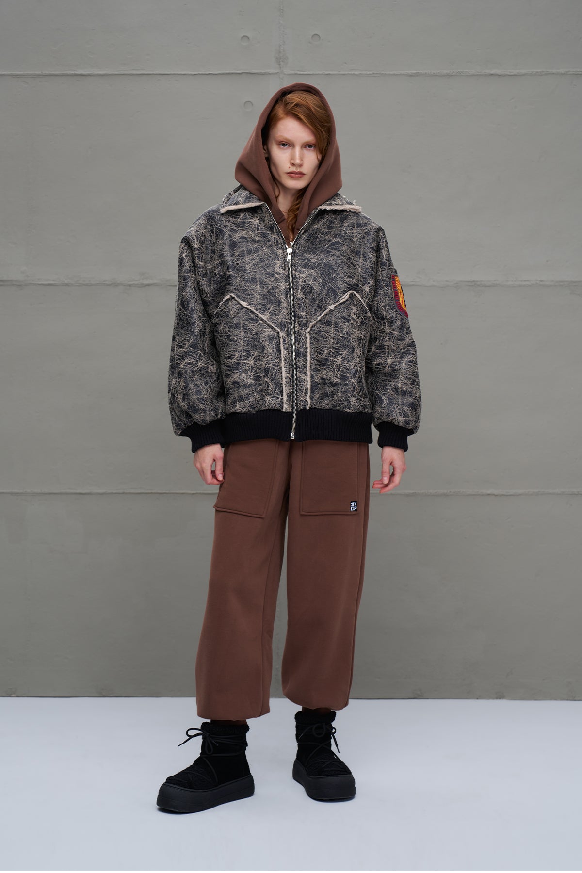 Black Oversized Pilot Jacket