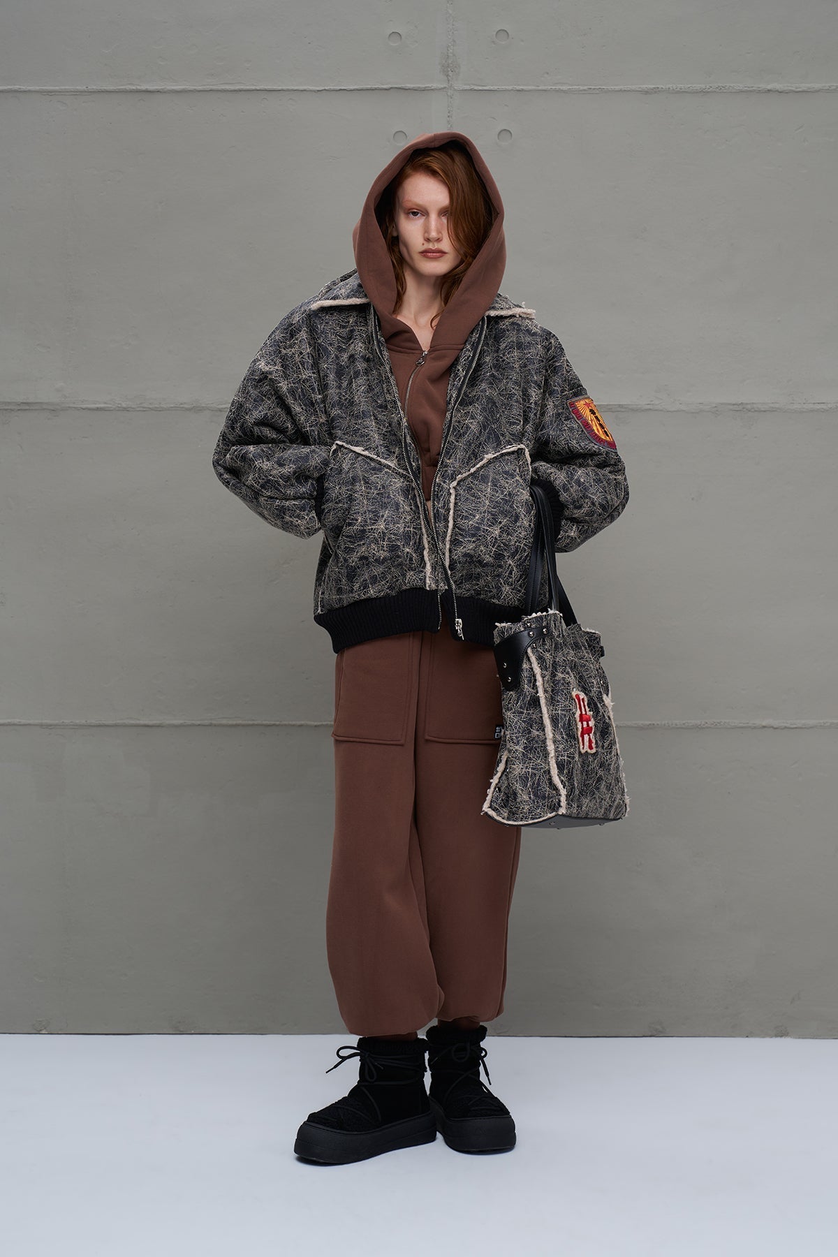 Black Oversized Pilot Jacket
