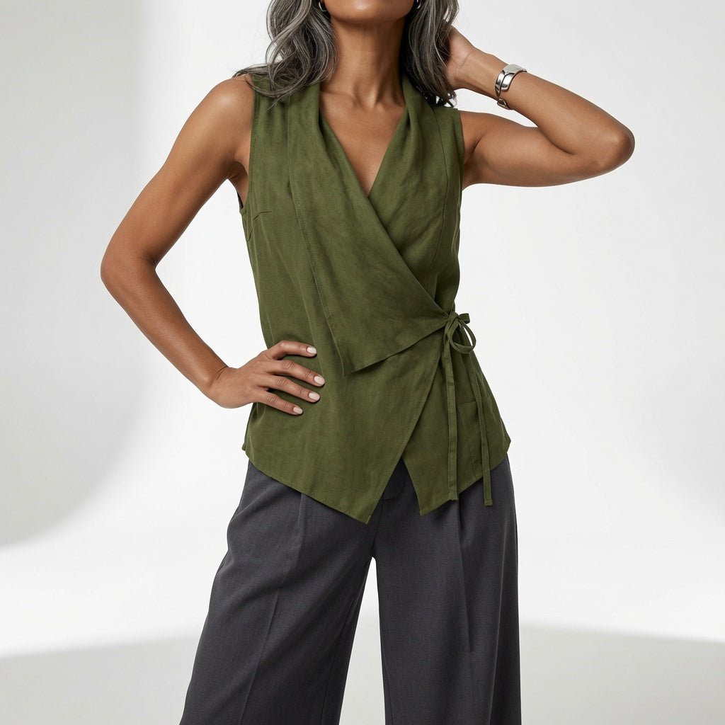 Aurévia | Blusa Cruzada Fluida