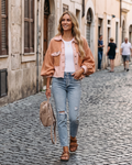 Sandra | Chaqueta vaquera corta para mujer