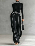 Conjunto Vera Elegante con Detalles Contrastados
