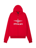 Red Essentials Full-Zip Hoodie