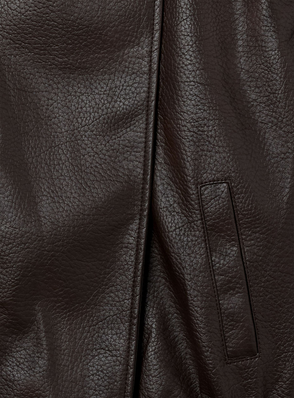 Chiodo oversize effetto pelle