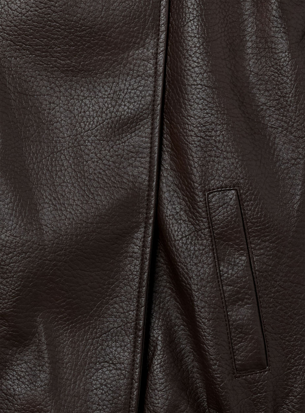 Chiodo oversize effetto pelle