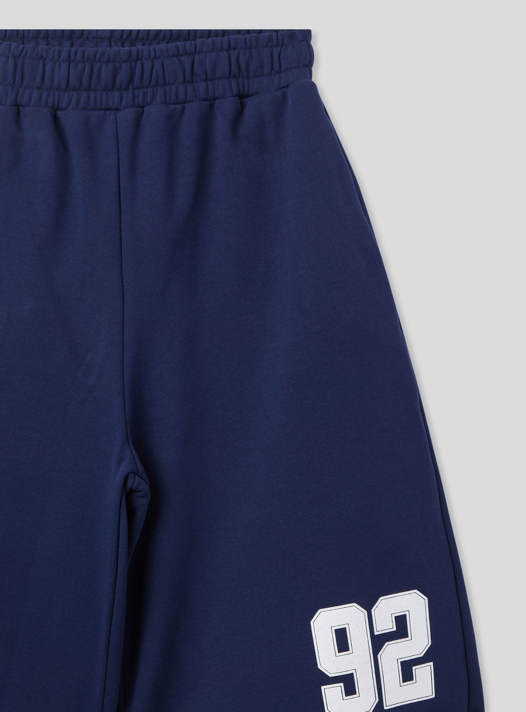 Long Fleece Bermuda Shorts with Blue Number