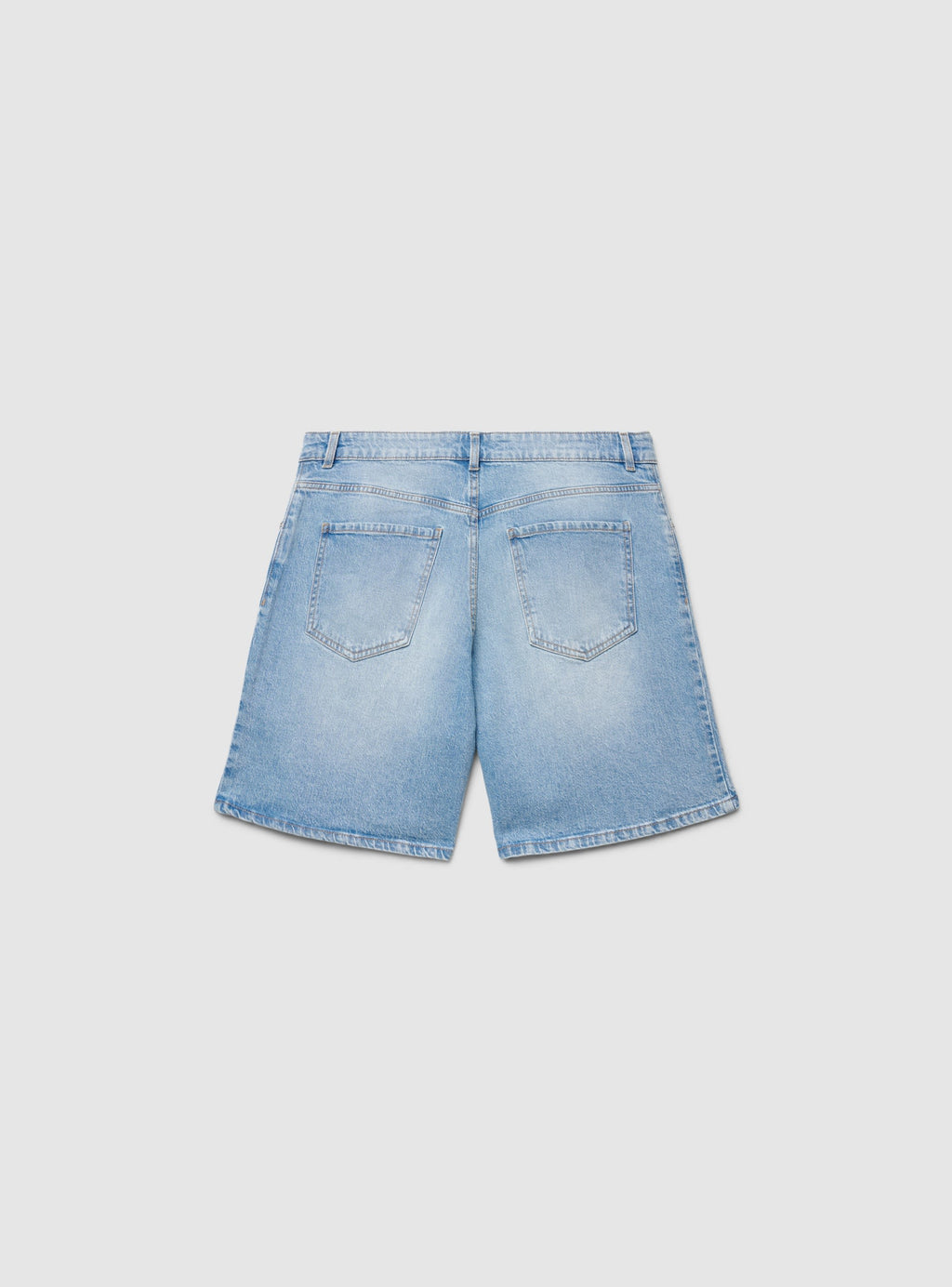 Bermudas Vaqueras Cinco Bolsillos Azul Denim Medio