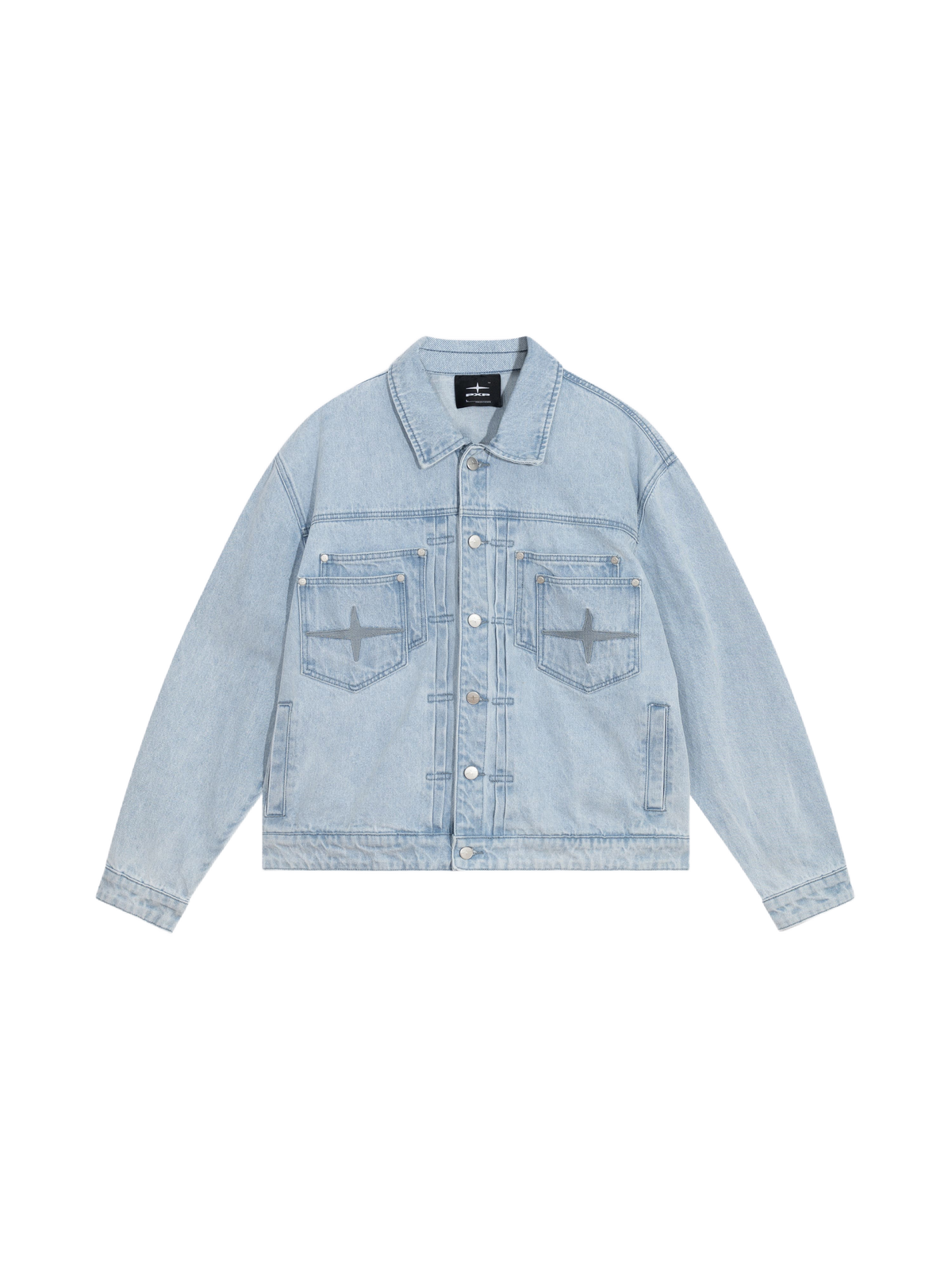 Chaqueta Oversize Vaquera Azul Desgastada Polaris