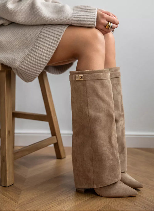 Arabella | Botas de Ante Caqui