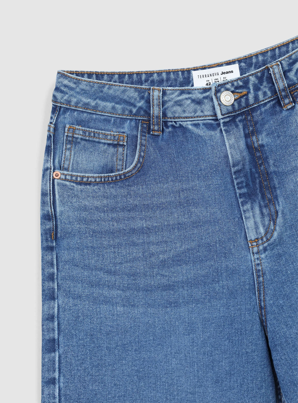 Bermudas Vaqueras Azul Denim Medio
