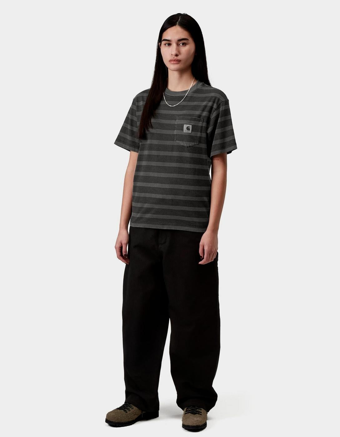 CARHARTT WIP W' HANSON POCKET T-Shirt - Black