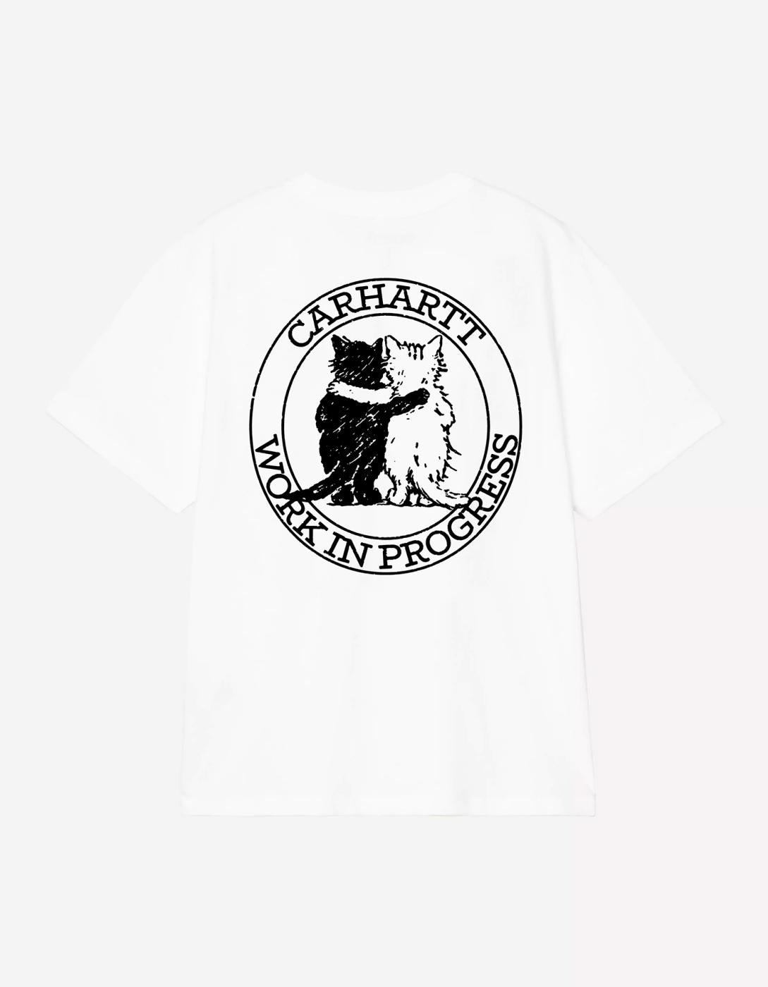Camiseta CARHARTT WIP W' HUGGING CATS - White