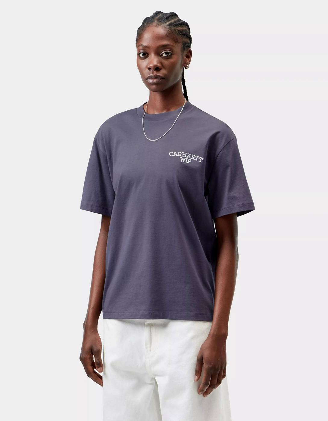 CARHARTT WIP Women's HUGGING CATS T-Shirt - Shady Purple