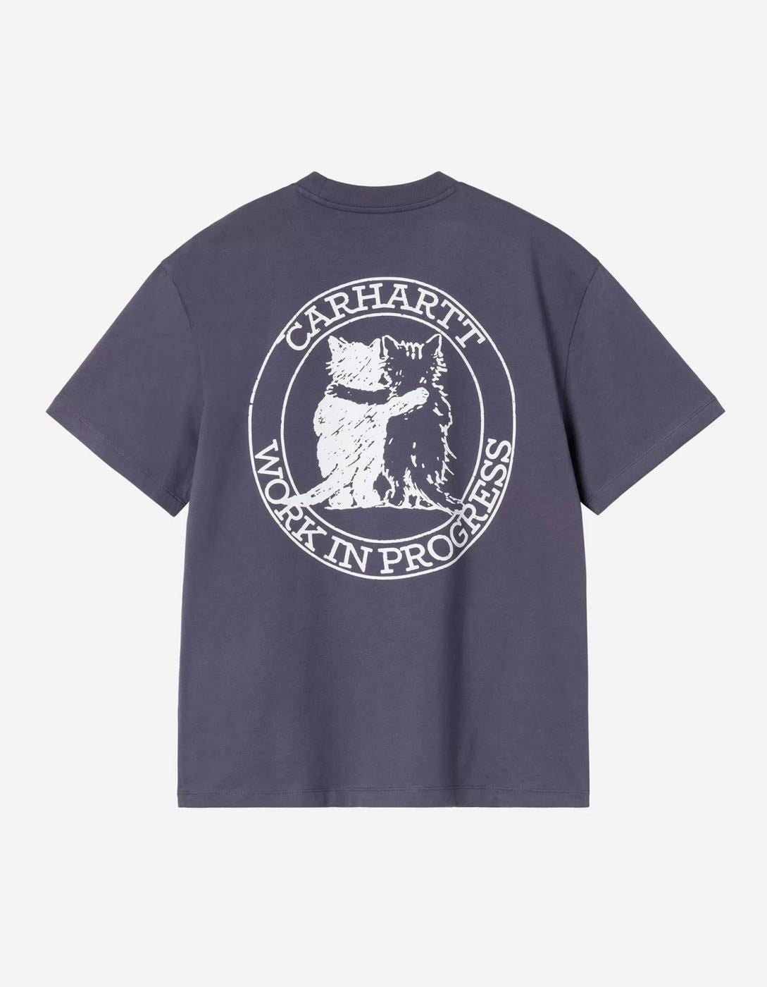 CARHARTT WIP Women's HUGGING CATS T-Shirt - Shady Purple