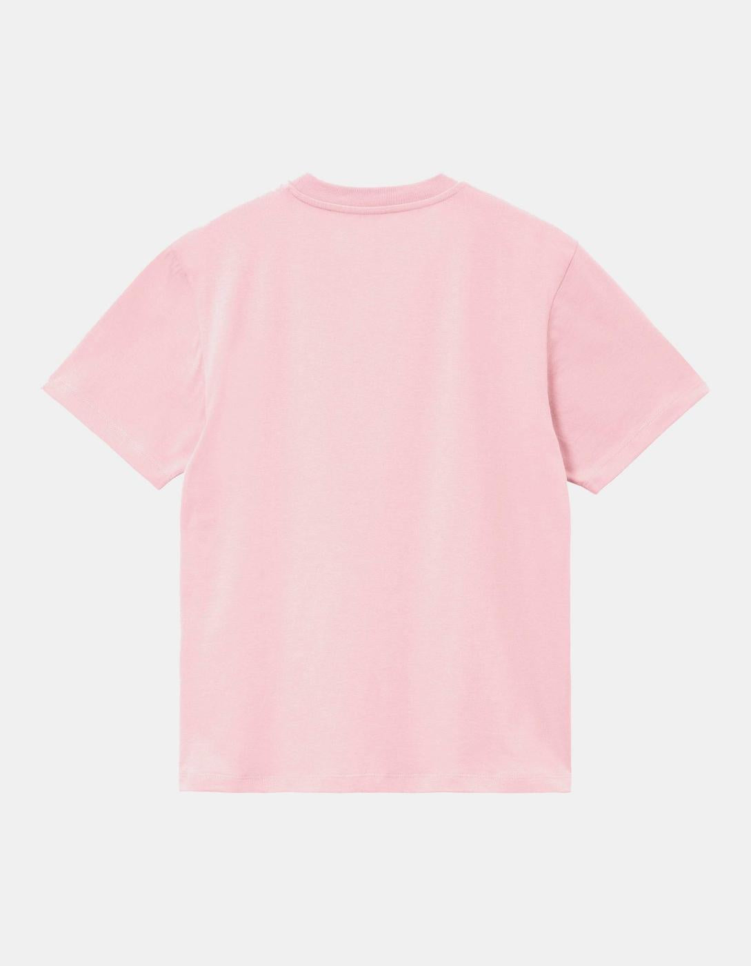 CARHARTT WIP W' SCRIPT EMBROIDERY T-Shirt - Air Pink / Wax