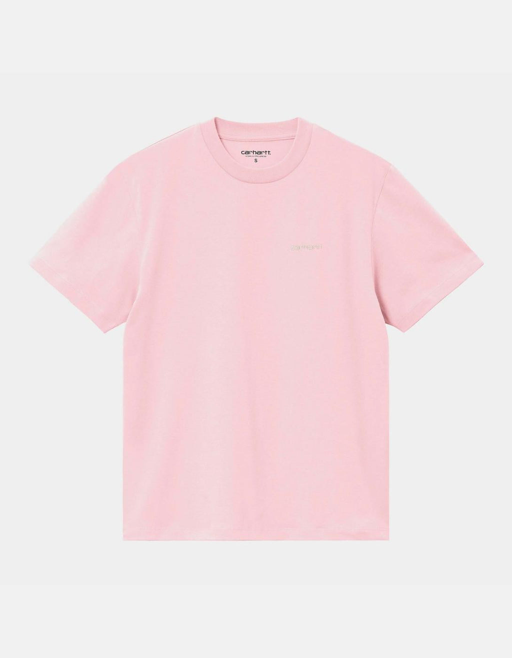 CARHARTT WIP W' SCRIPT EMBROIDERY T-Shirt - Air Pink / Wax
