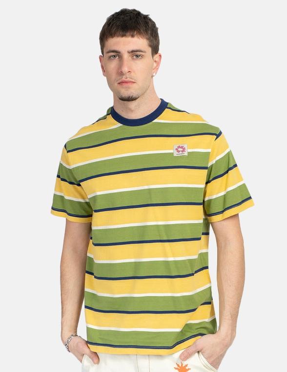 KAOTIKO STRIPES ISLAND T-shirt - Yellow/Green