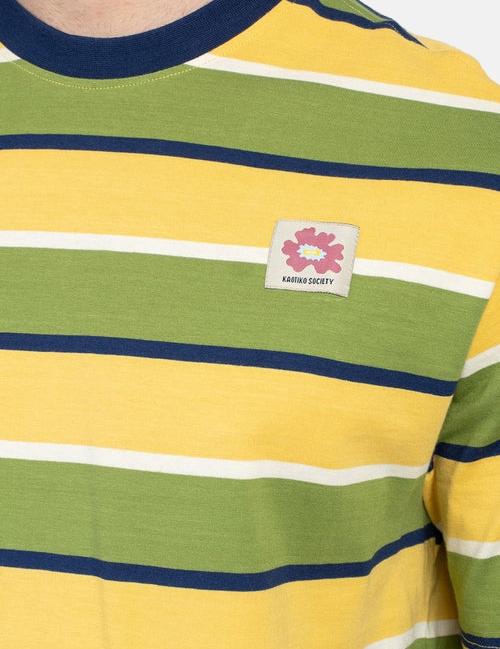 KAOTIKO STRIPES ISLAND T-shirt - Yellow/Green