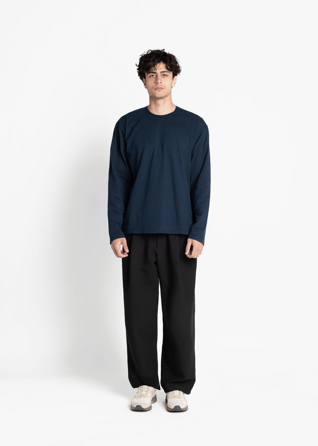 3-pack long-sleeve organic cotton t-shirts