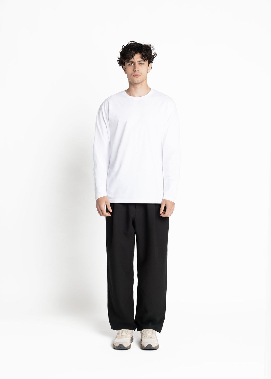 3-pack long-sleeve organic cotton t-shirts