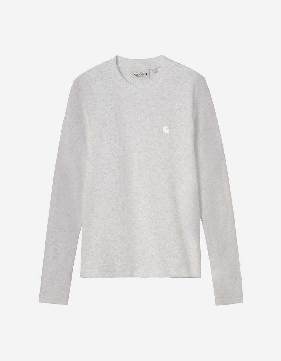 CARHARTT WIP W' PHILIPA Long Sleeve T-Shirt - Ash Heather