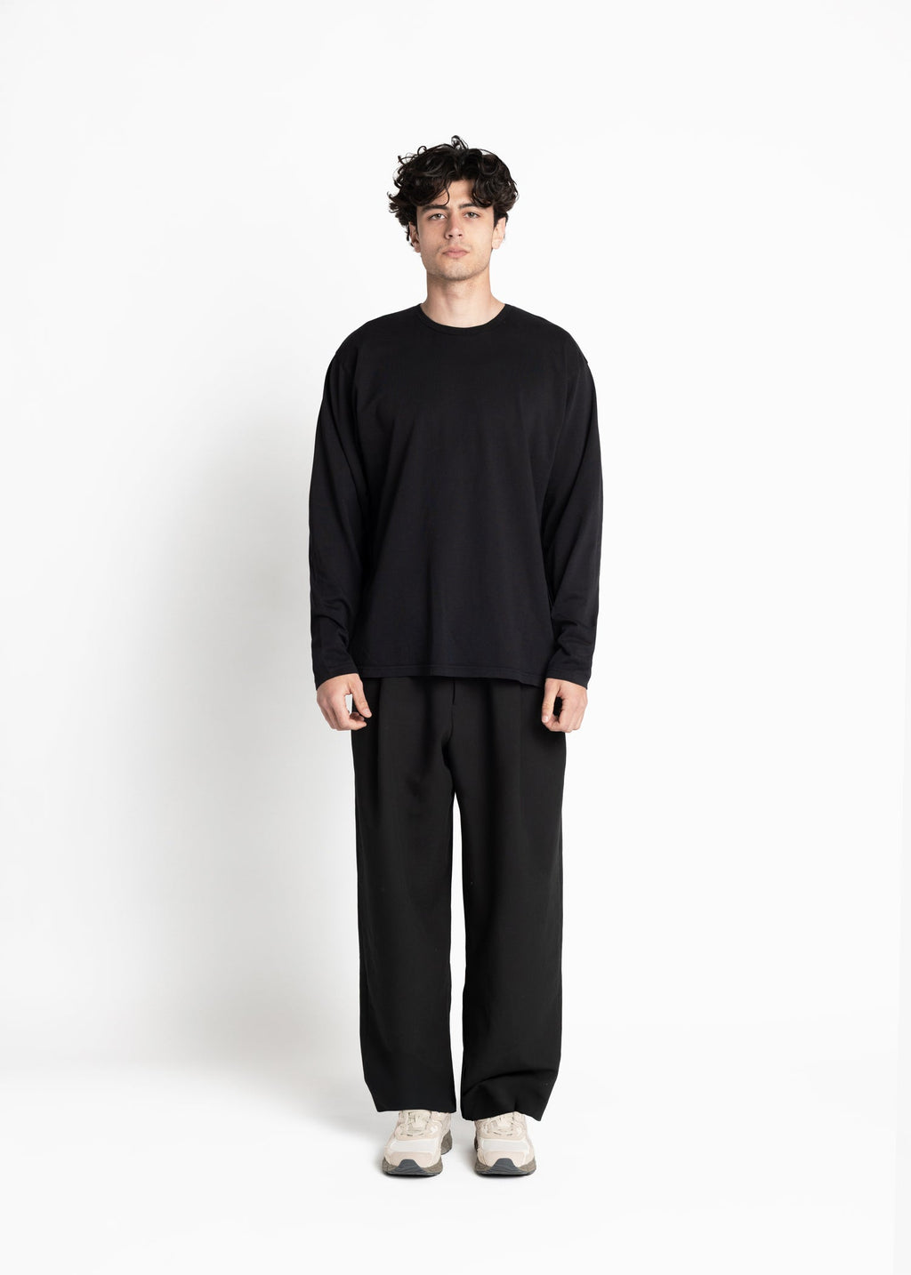 3-pack long-sleeve organic cotton t-shirts