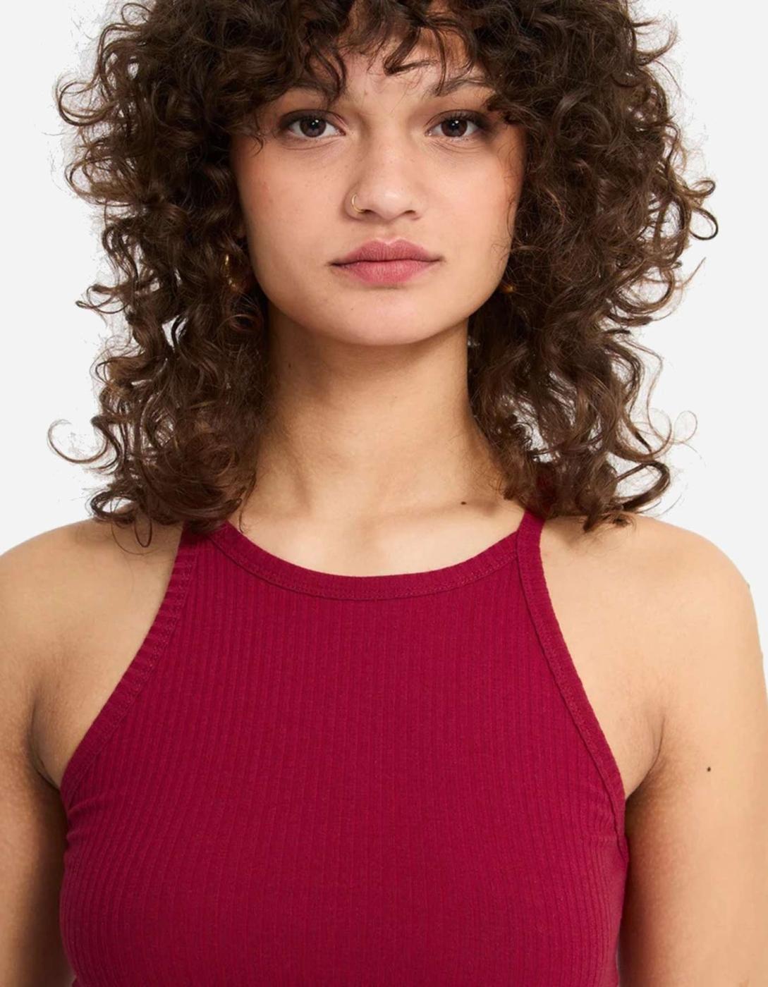 VOLCOM LEELEE Tank Top - Deep Red