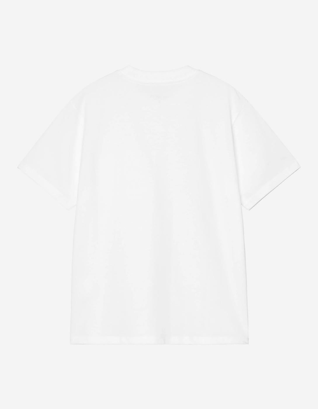 Camiseta  W' CARHARTT WIP POCKET HEART- White / Red