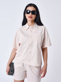 Ivory Chest Pocket Shirt