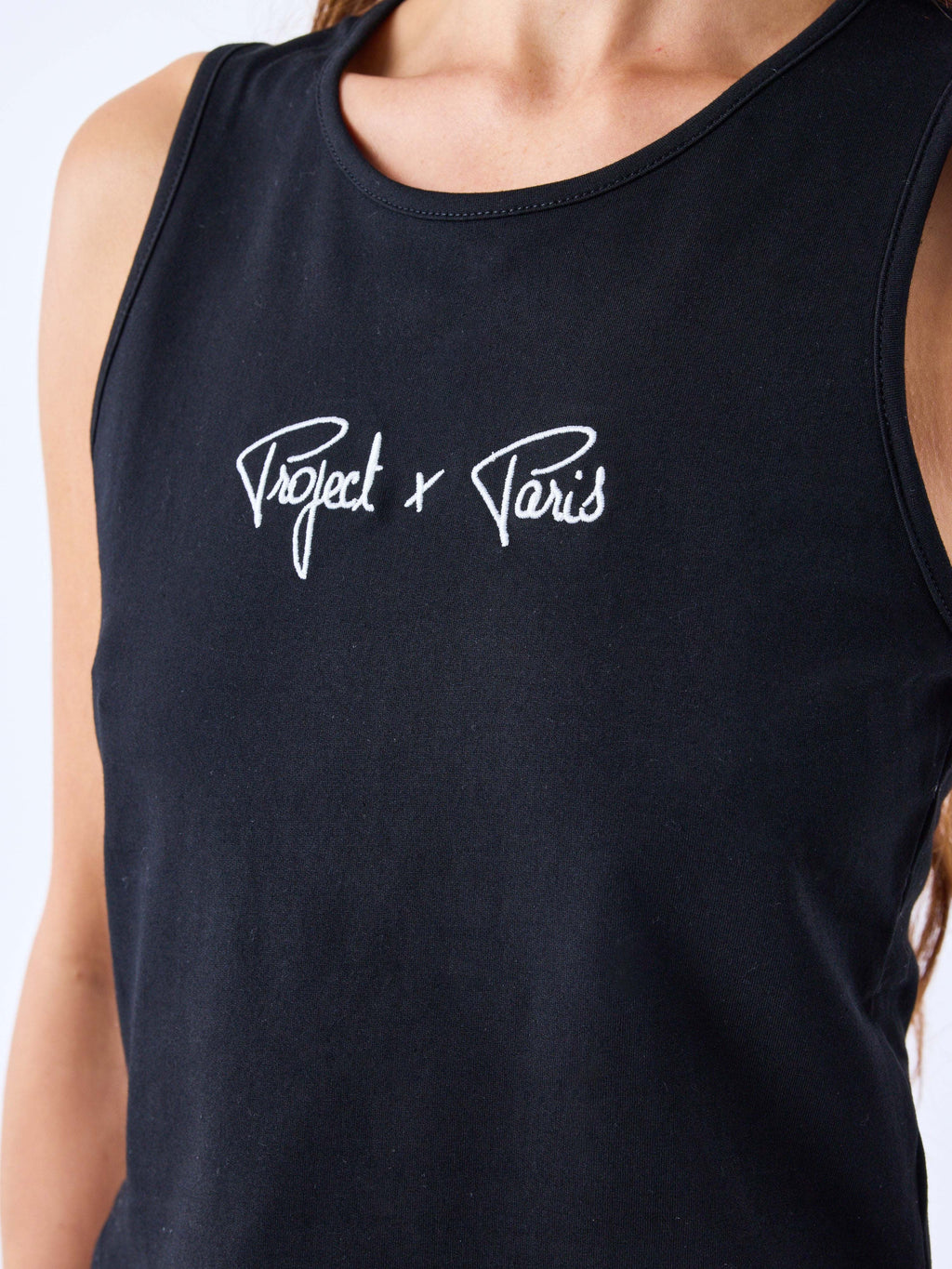 Crop Top Tirantes Signature Negro